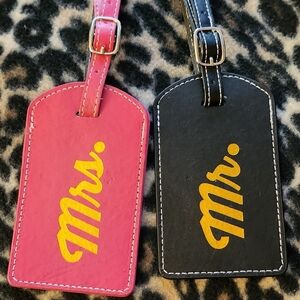MR & MRS LUGGAGE TAGS